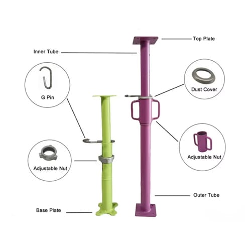 Adjustable Steel Building Support Column